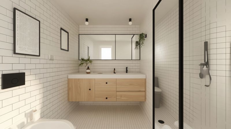 Bathroom with Floating Shelves