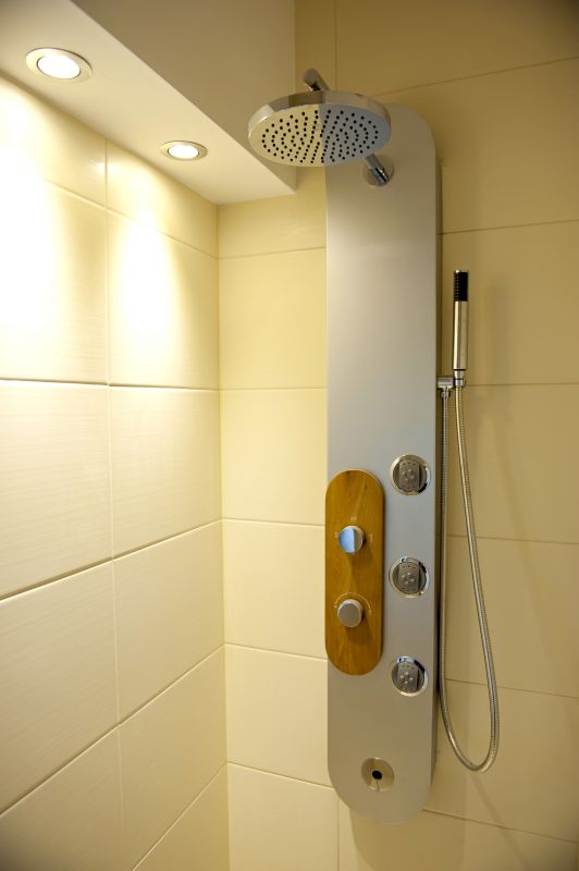Modern Shower with Multiple Jets