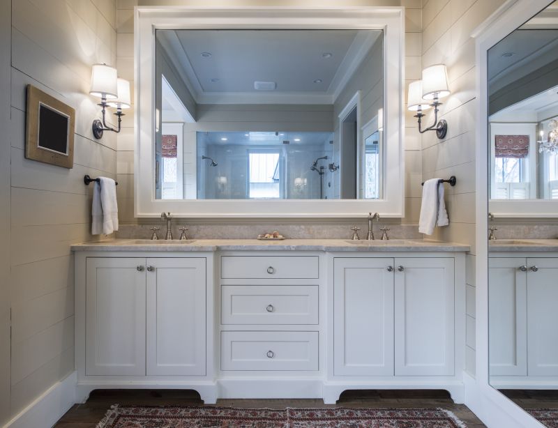 Elegant Bathroom Vanity with Backlit Mirror